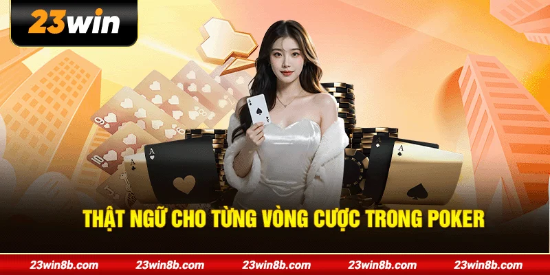 Thuật ngữ cho từng vòng cược trong Poker